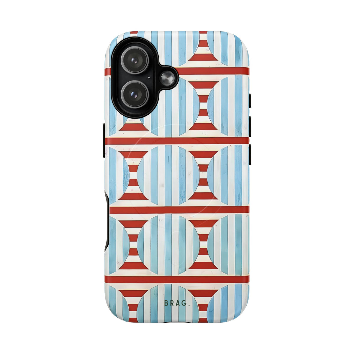 Riviera Stripe MagSafe Tough Phone Case — Magnetic Protective Cover