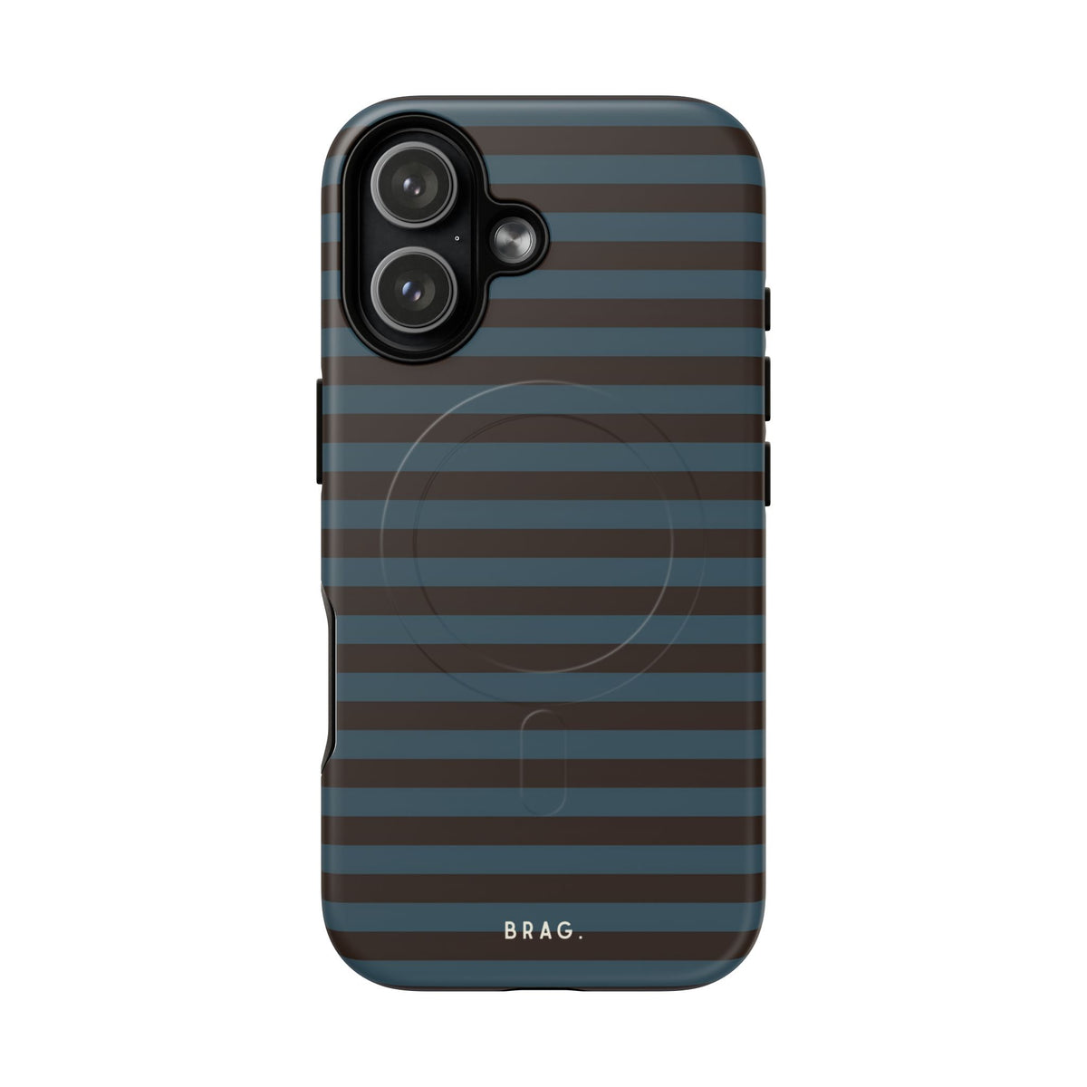Seaside Stripe MagSafe Tough Phone Case — Magnetic Protective Cover