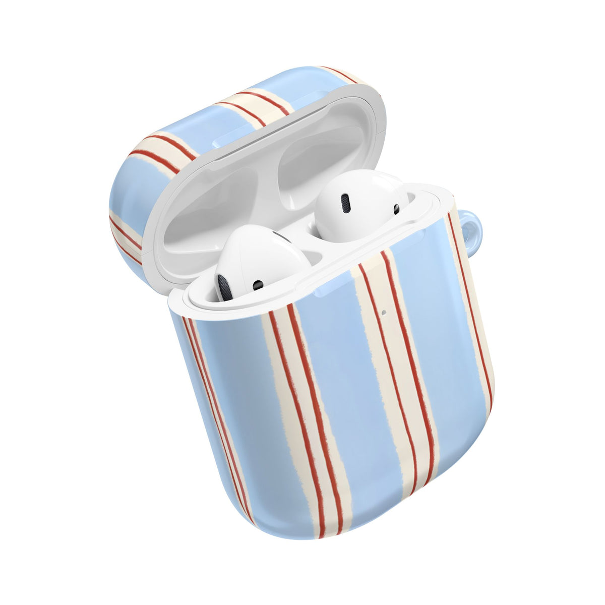 Blue Linen AirPod Case – Slim Protective Charging Case