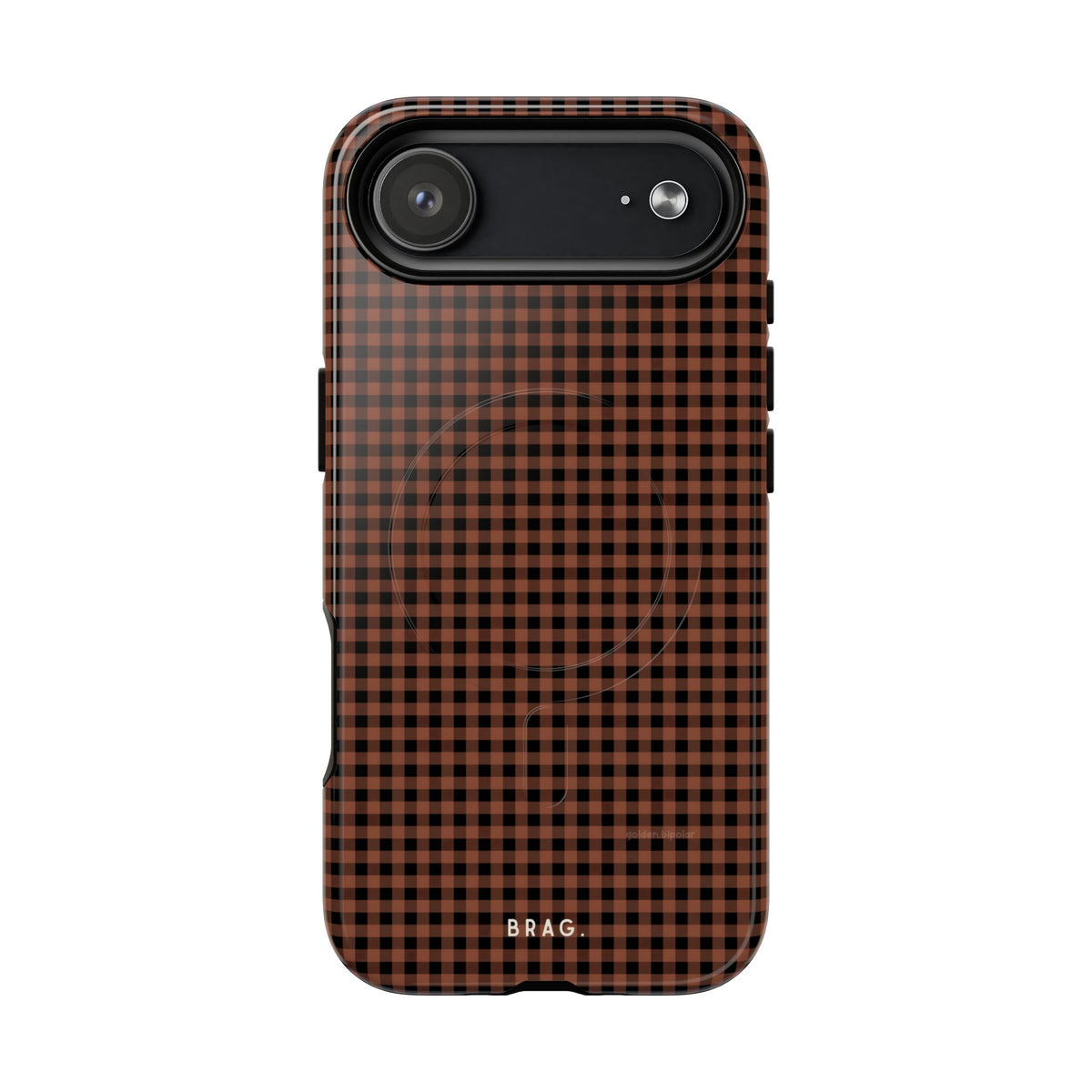Cafe Check MagSafe Tough Phone Case — Magnetic Protective Cover