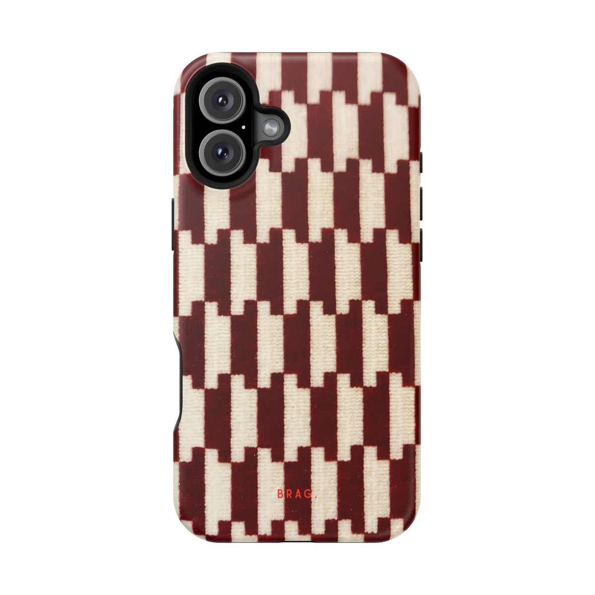 Wine & Cream Magnetic Impact-Resistant Phone Case