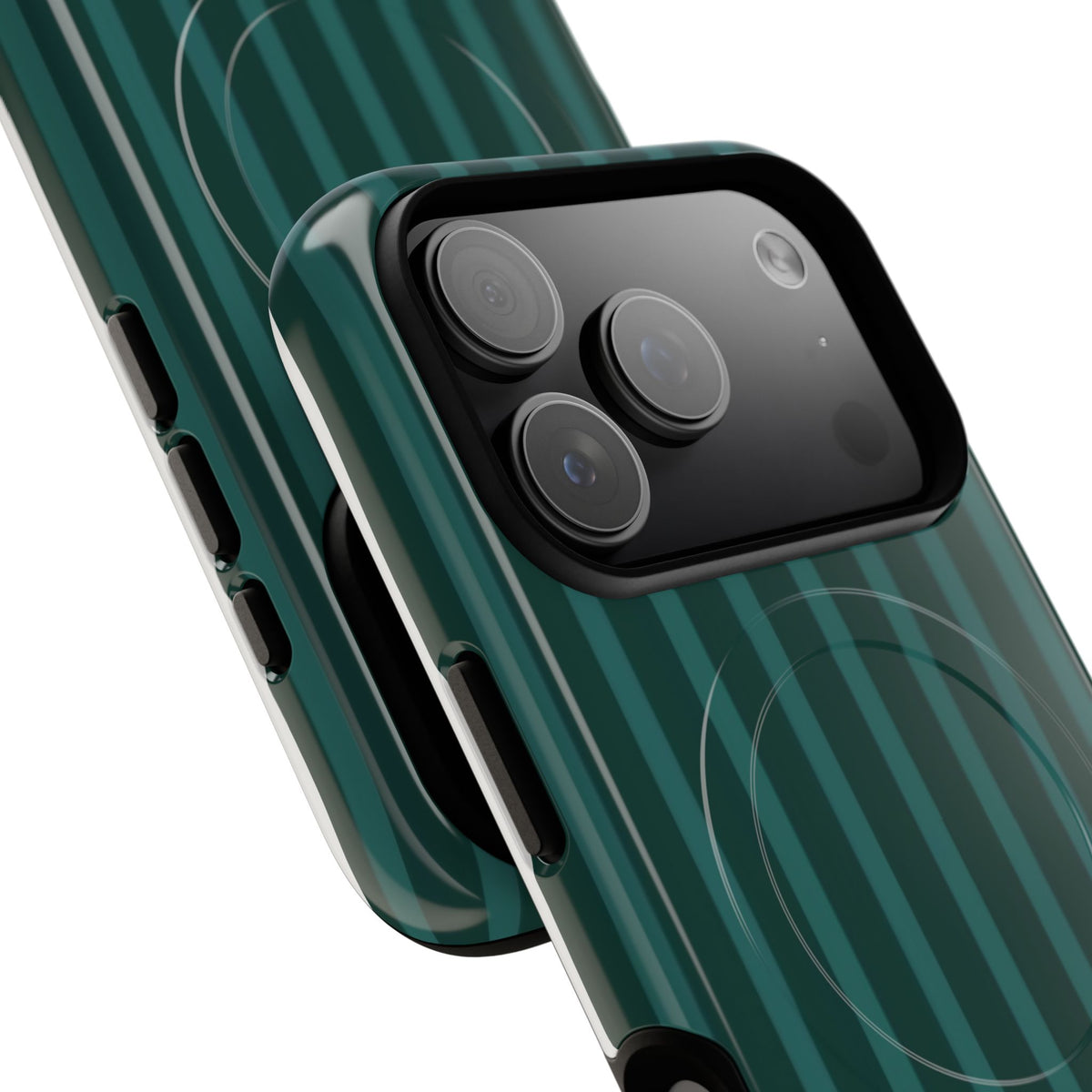 Forest Stripe MagSafe Tough Phone Case — Magnetic Protective Cover