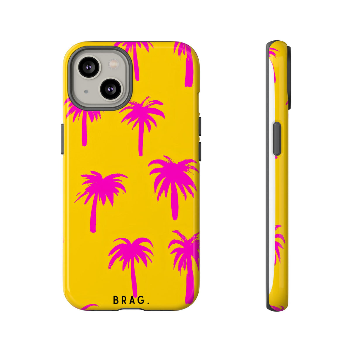 Pink Palms Tough Phone Case – Shockproof Protective iPhone Cover