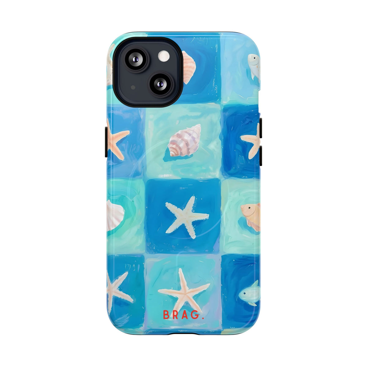 Saltwater Tiles MagSafe Tough Phone Case — Magnetic Protective Cover