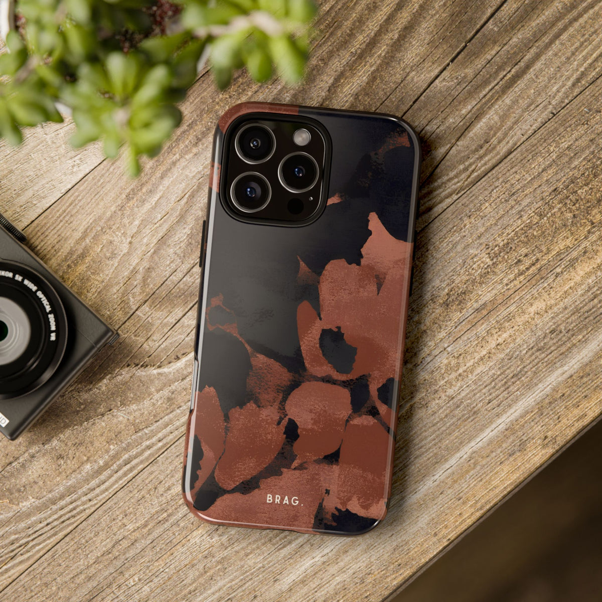 Terracotta Bloom Tough Phone Case – Shockproof Protective iPhone Cover