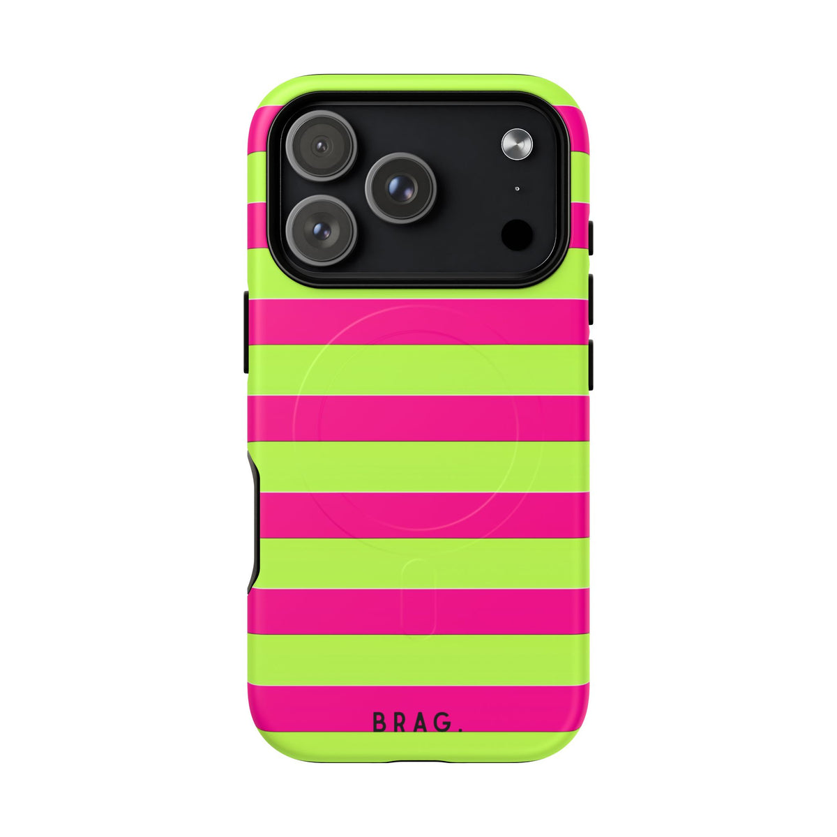 Electric Lime MagSafe Tough Phone Case — Magnetic Protective Cover