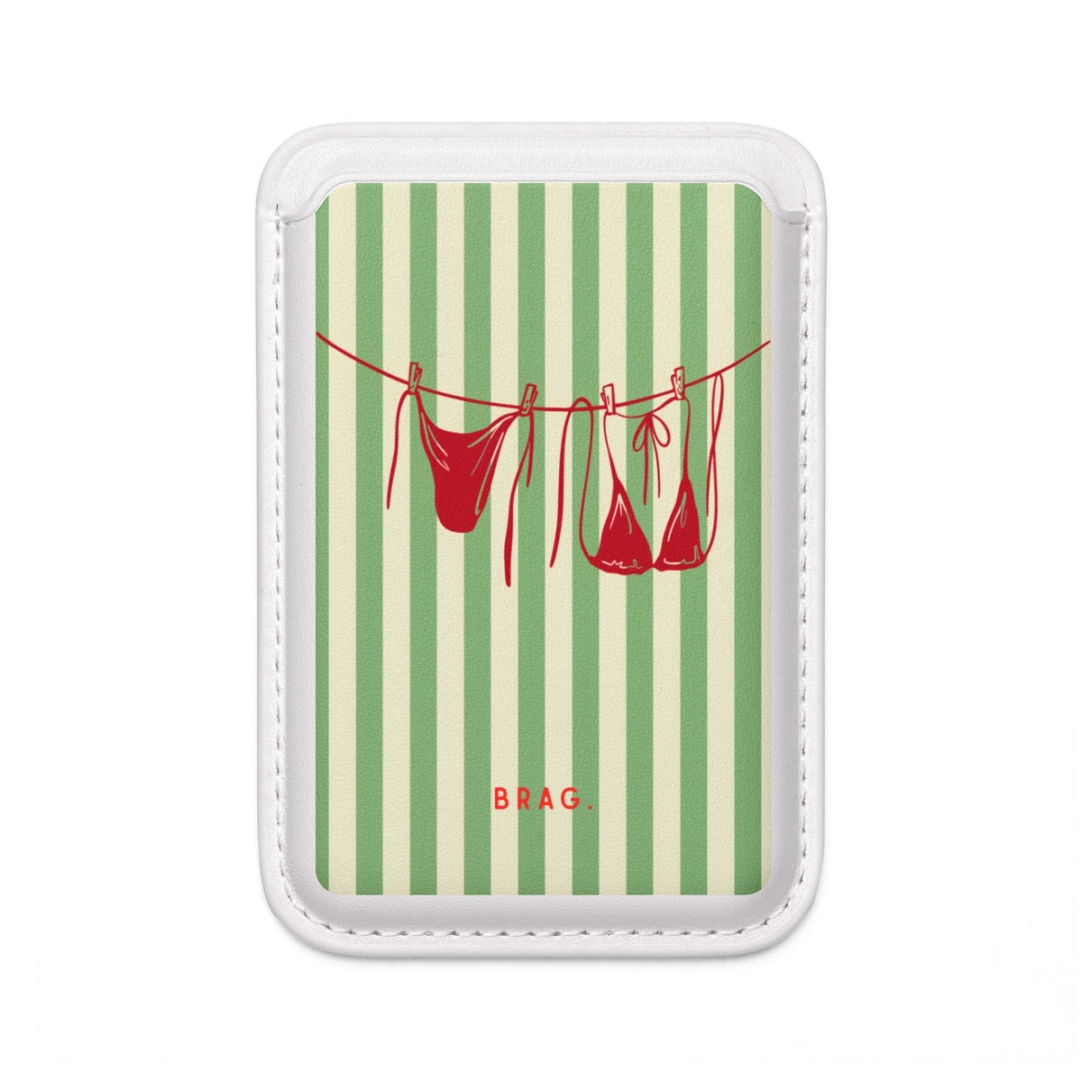Poolside MagSafe Vegan Wallet — Slim Phone Card Holder