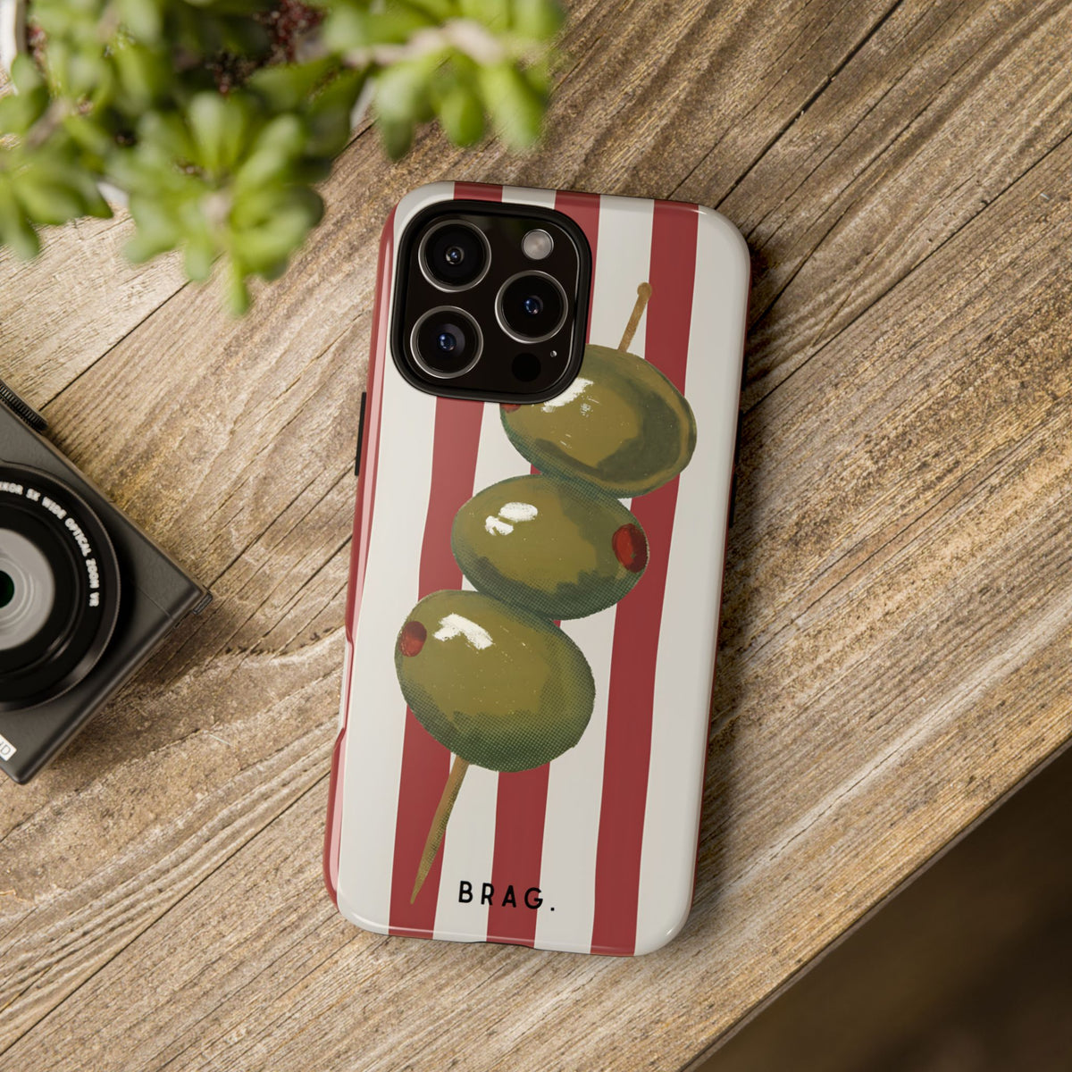 Olive Hour Tough Phone Case – Shockproof Protective iPhone Cover