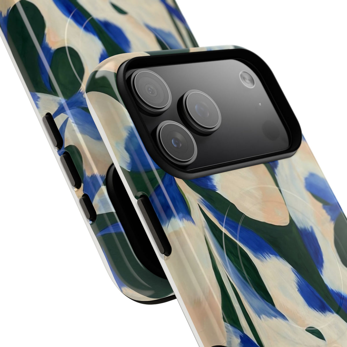 Blue Garden MagSafe Tough Phone Case — Magnetic Protective Cover