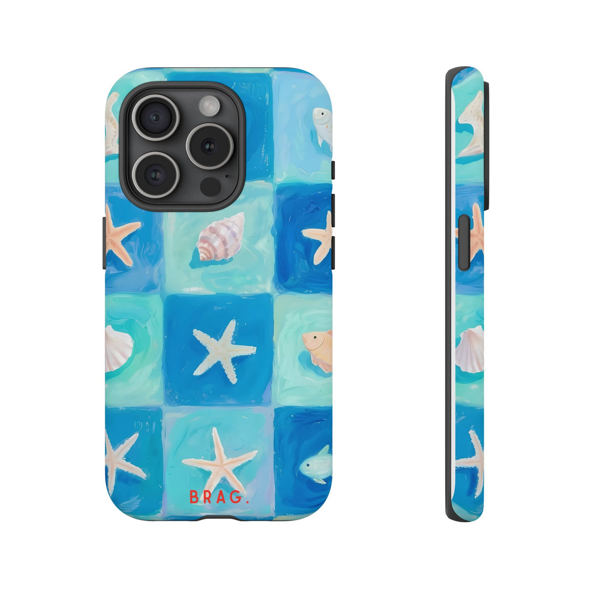 Saltwater Tiles Tough Phone Case – Shockproof Protective iPhone Cover