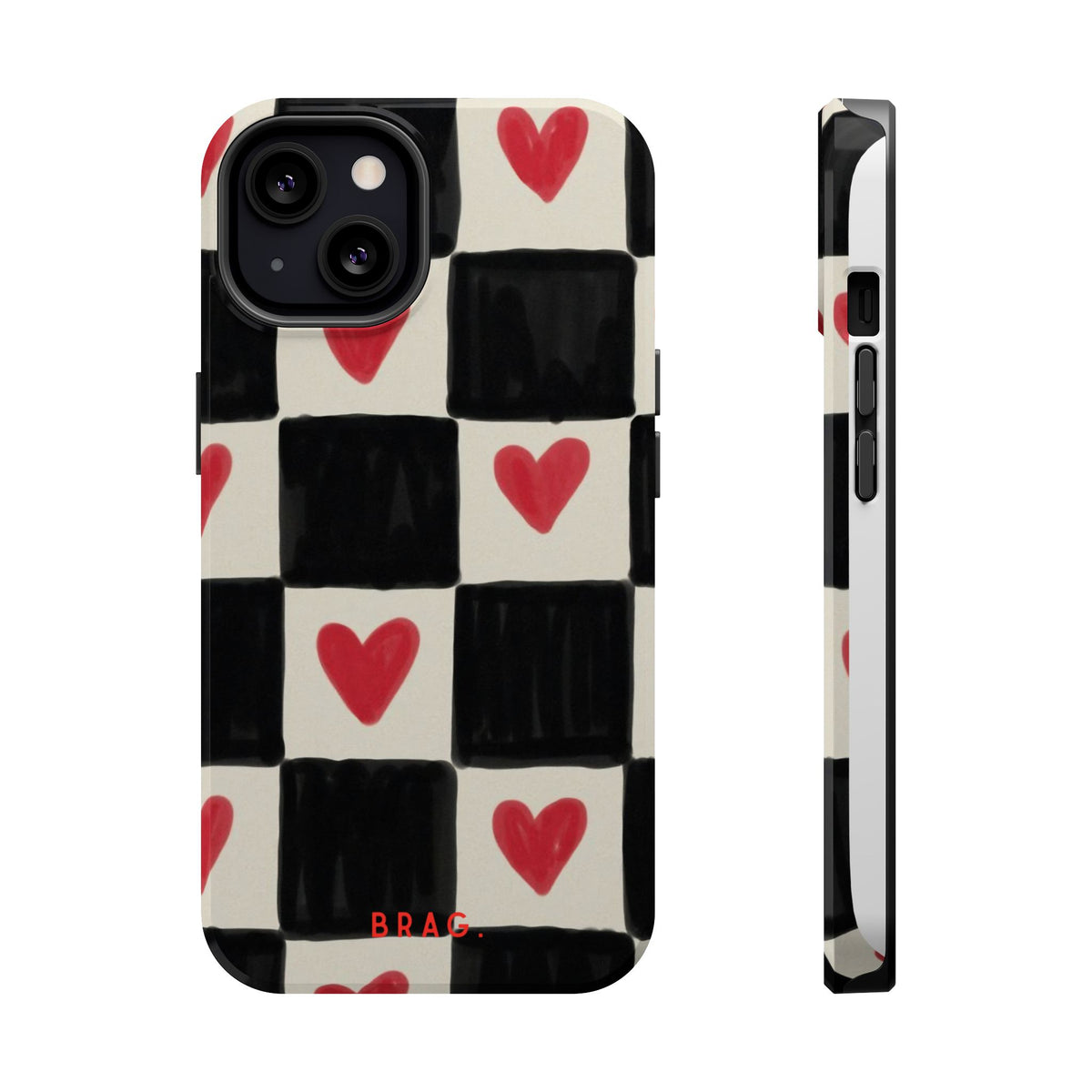 Heart Check Magnetic Impact-Resistant Phone Case