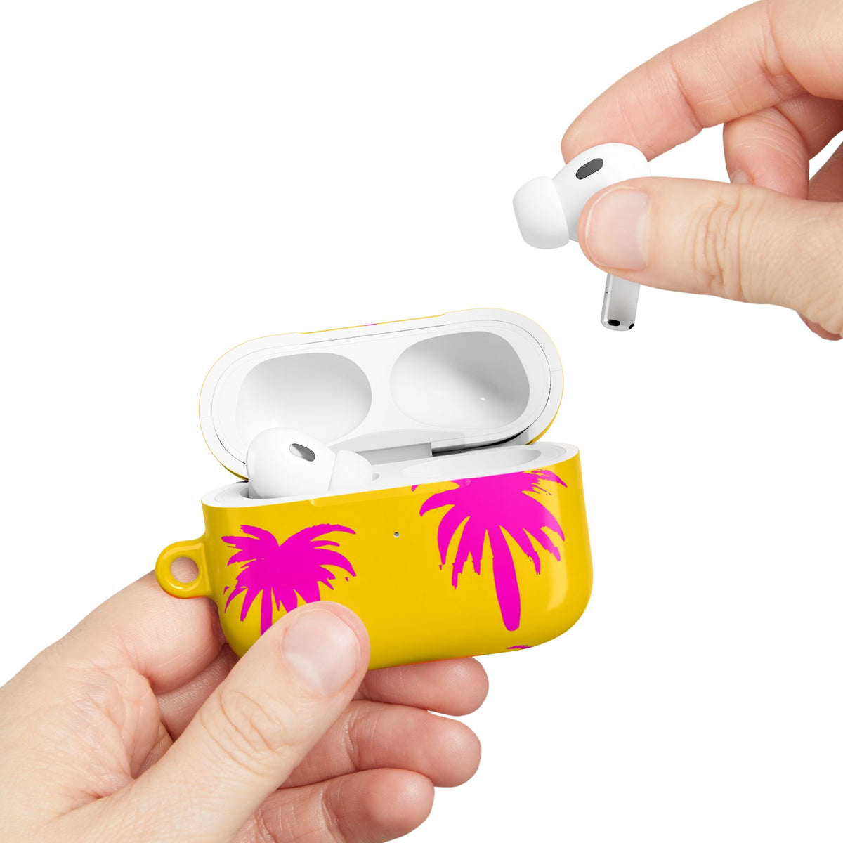 Pink Palms AirPod Case – Slim Protective Charging Case