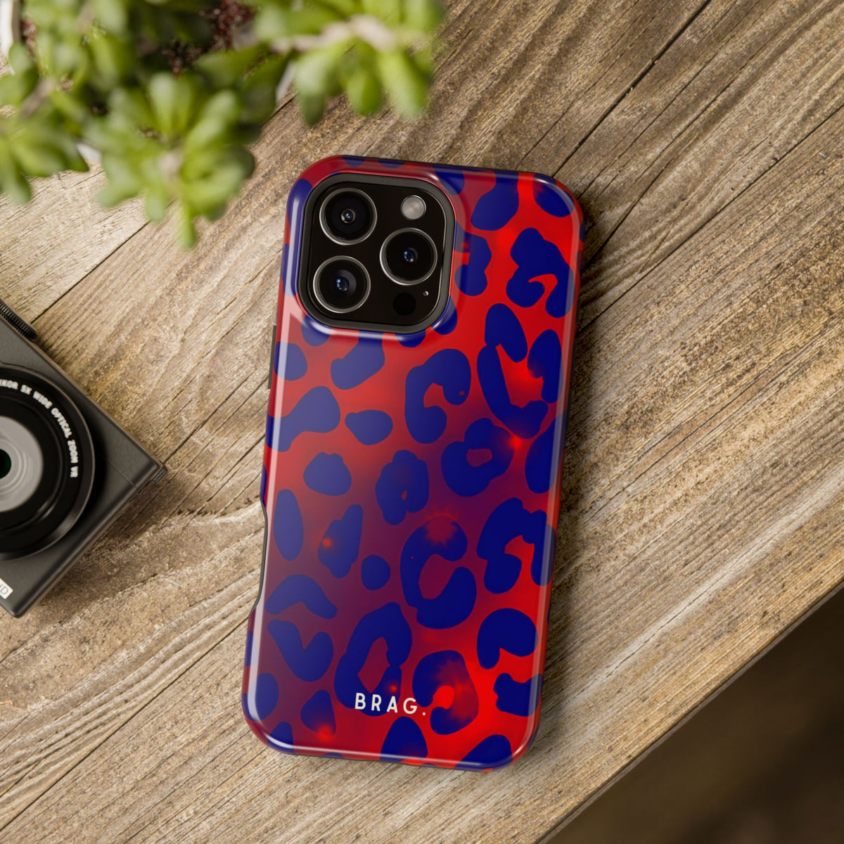 Electric Blue Magnetic Impact-Resistant Phone Case