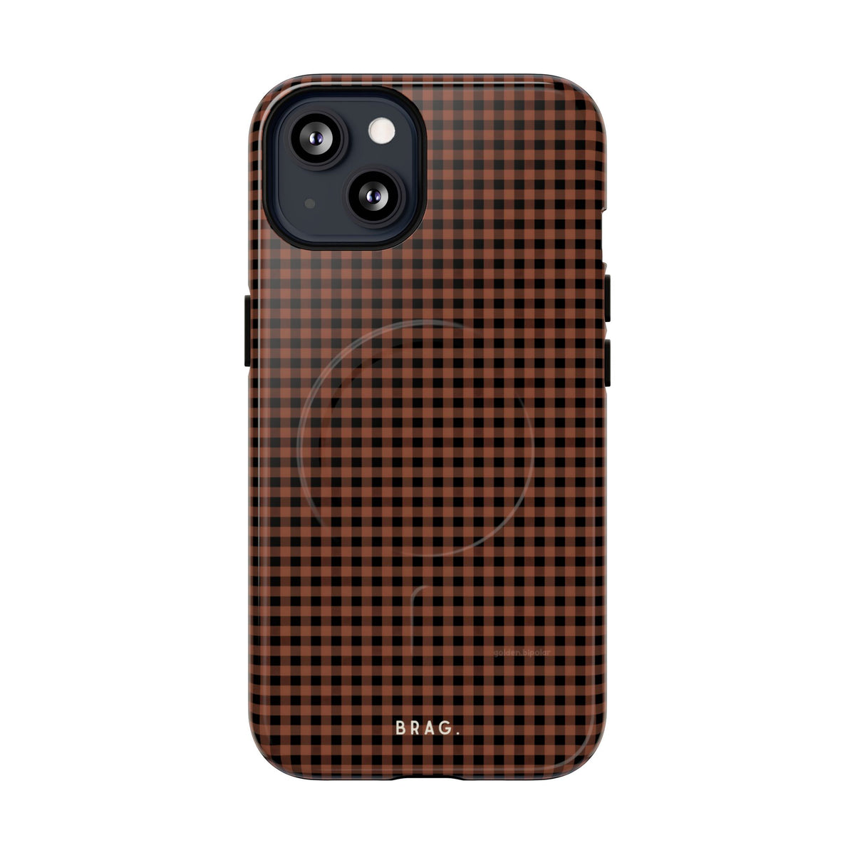 Cafe Check MagSafe Tough Phone Case — Magnetic Protective Cover