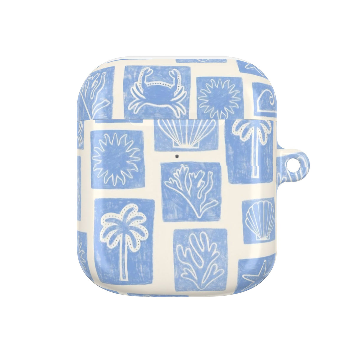 Azure Tiles AirPod Case – Slim Protective Charging Case