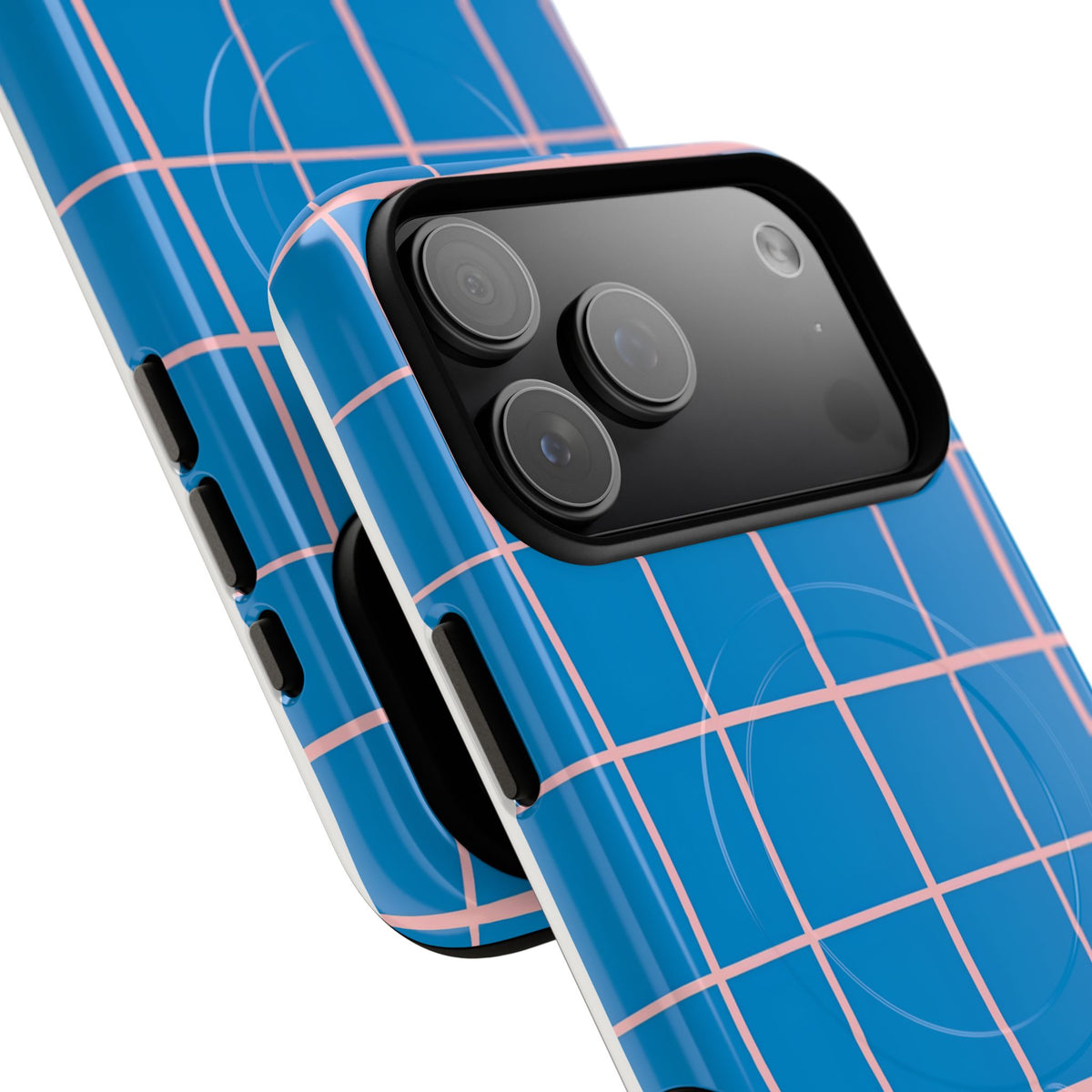 Coastal Grid MagSafe Tough Phone Case — Magnetic Protective Cover