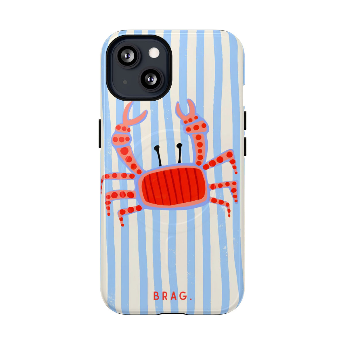 Azure Crab MagSafe Tough Phone Case — Magnetic Protective Cover