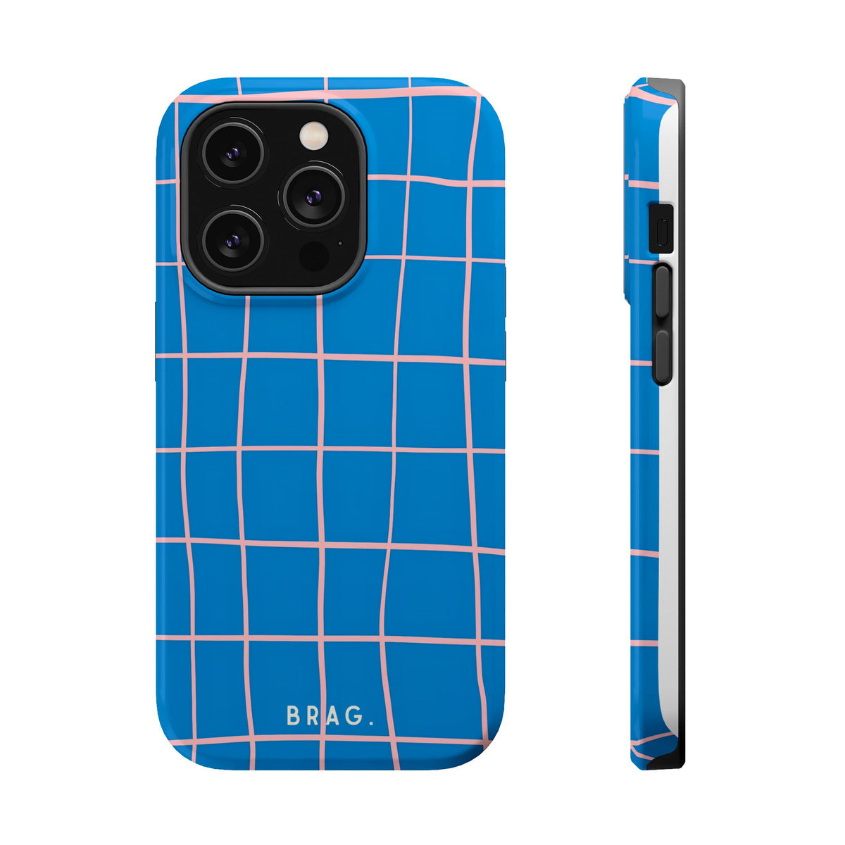 Coastal Grid Magnetic Impact-Resistant Phone Case