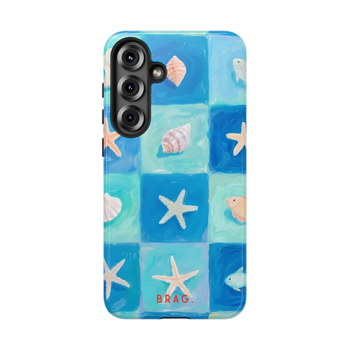 Saltwater Tiles Tough Phone Case – Shockproof Protective iPhone Cover