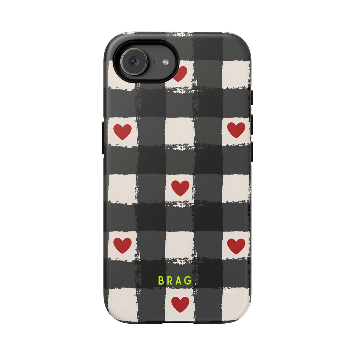Lucky Heart Tough Phone Case – Shockproof Protective iPhone Cover