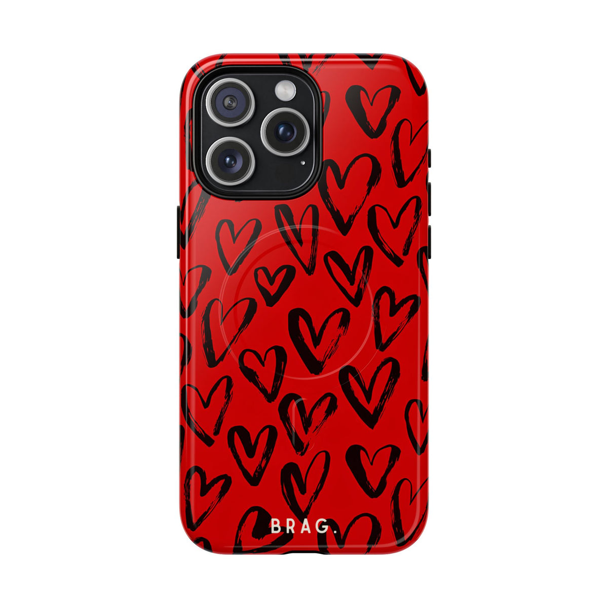 Fire Heart MagSafe Tough Phone Case — Magnetic Protective Cover
