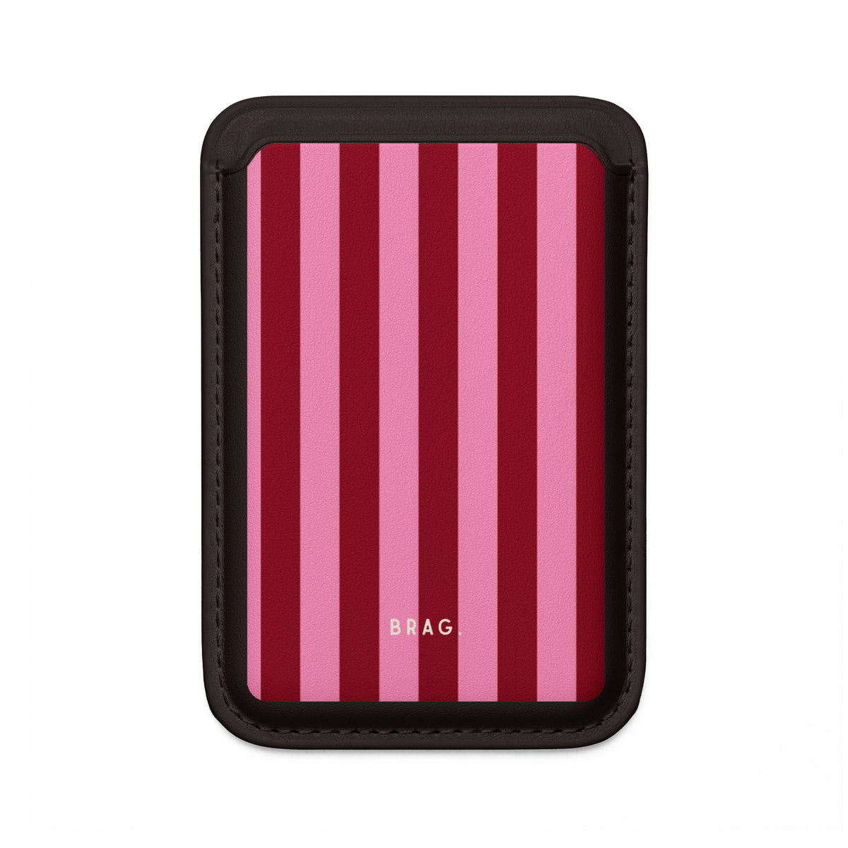 Candy Cane MagSafe Vegan Wallet — Slim Phone Card Holder