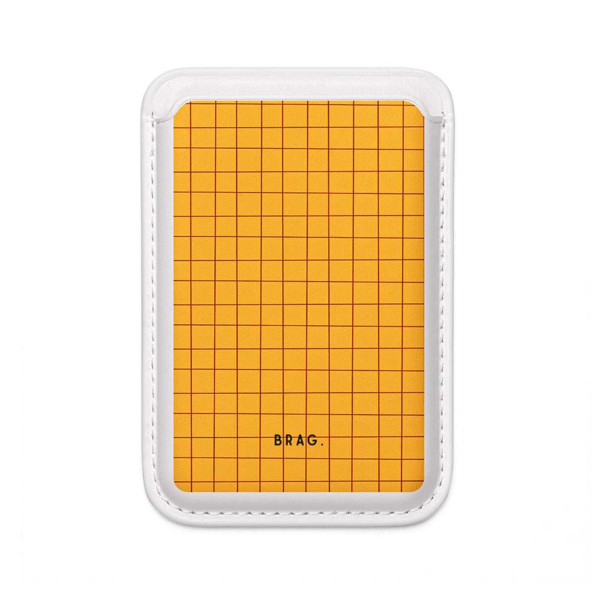 Cheese Grid MagSafe Vegan Wallet — Slim Phone Card Holder