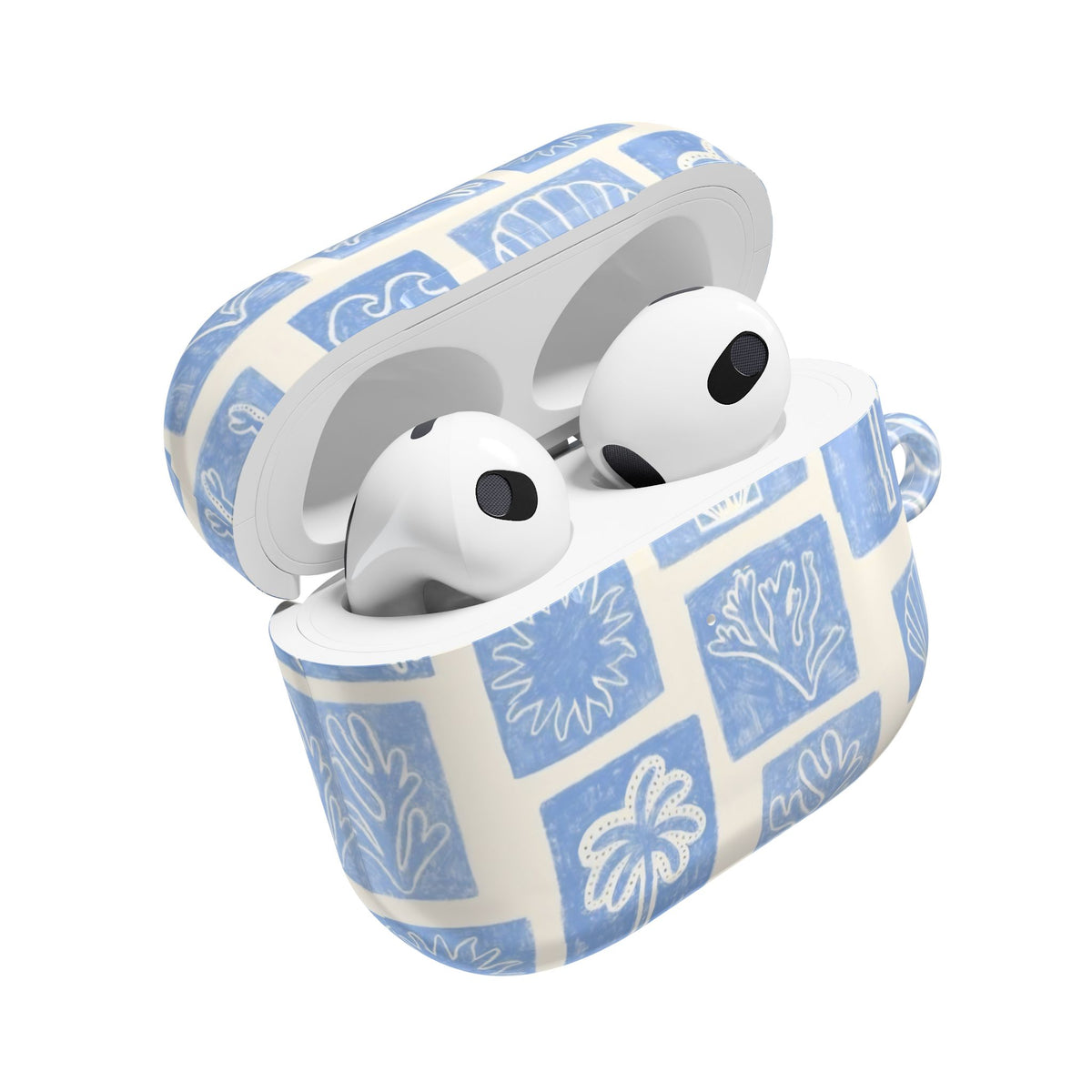 Azure Tiles AirPod Case – Slim Protective Charging Case