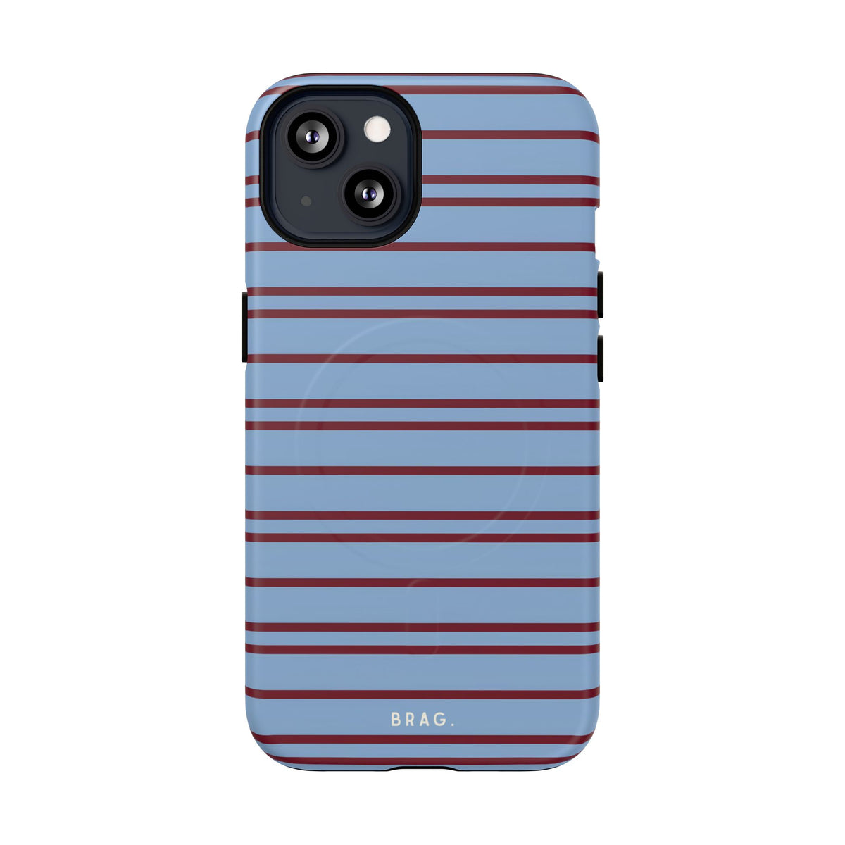 Nautical Stripe MagSafe Tough Phone Case — Magnetic Protective Cover