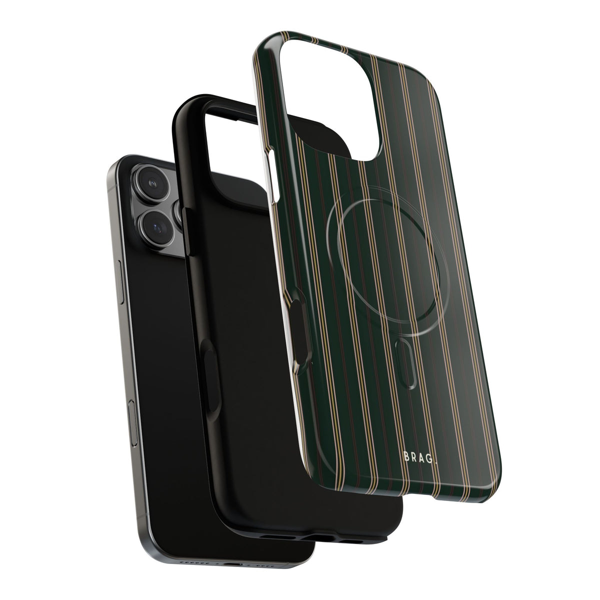 Vintage Pinstripe MagSafe Tough Phone Case — Magnetic Protective Cover