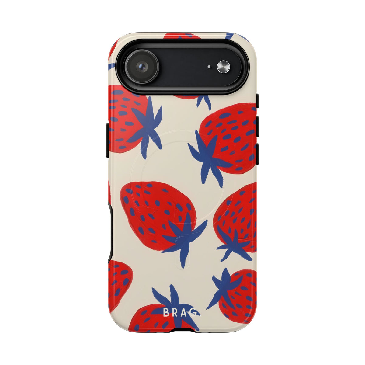 Strawberry Field MagSafe Tough Phone Case — Magnetic Protective Cover