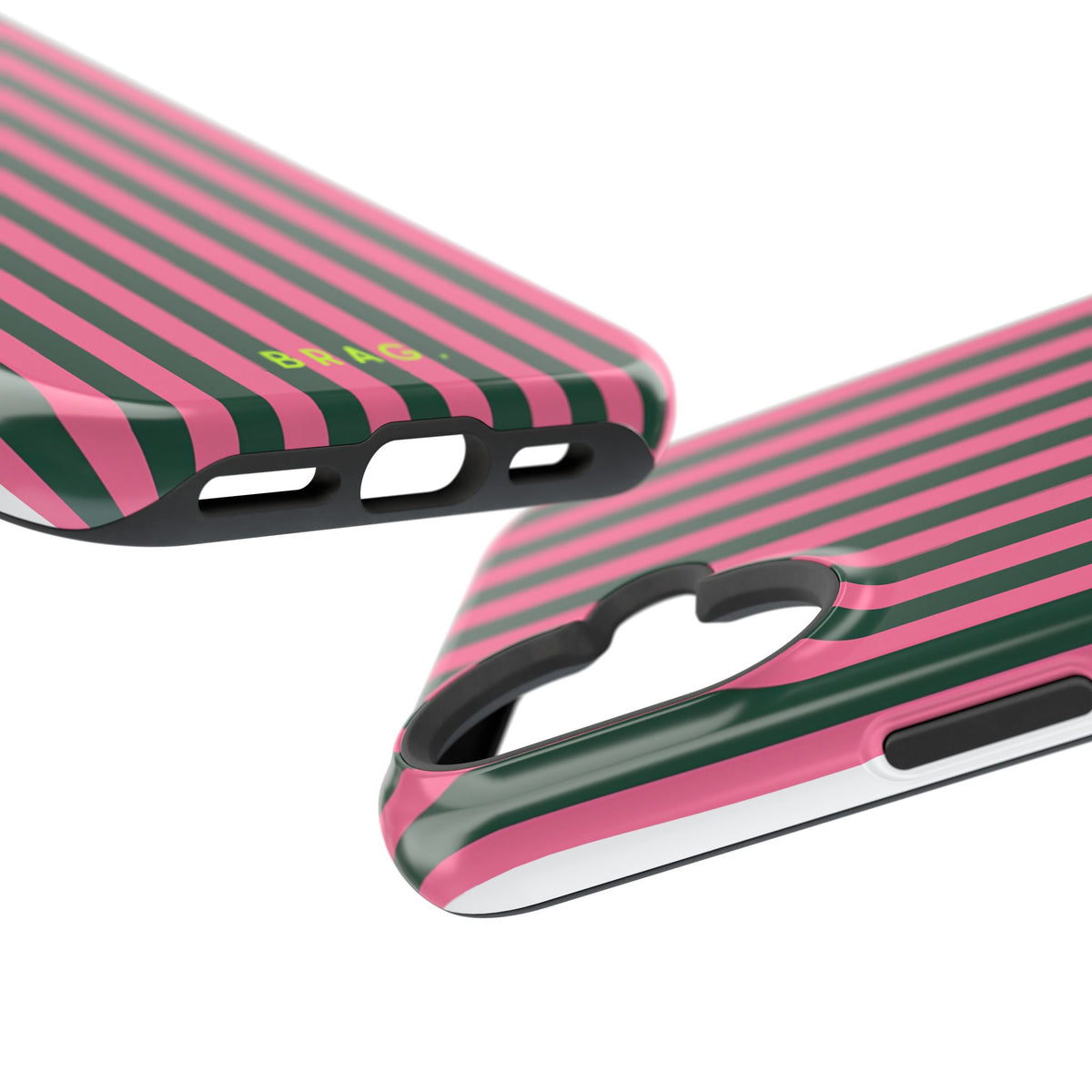Flamingo Stripe Magnetic Impact-Resistant Phone Case