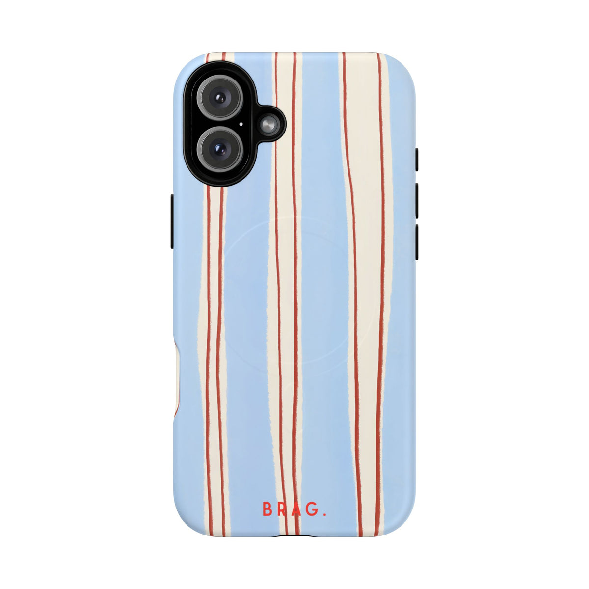 Blue Linen MagSafe Tough Phone Case — Magnetic Protective Cover