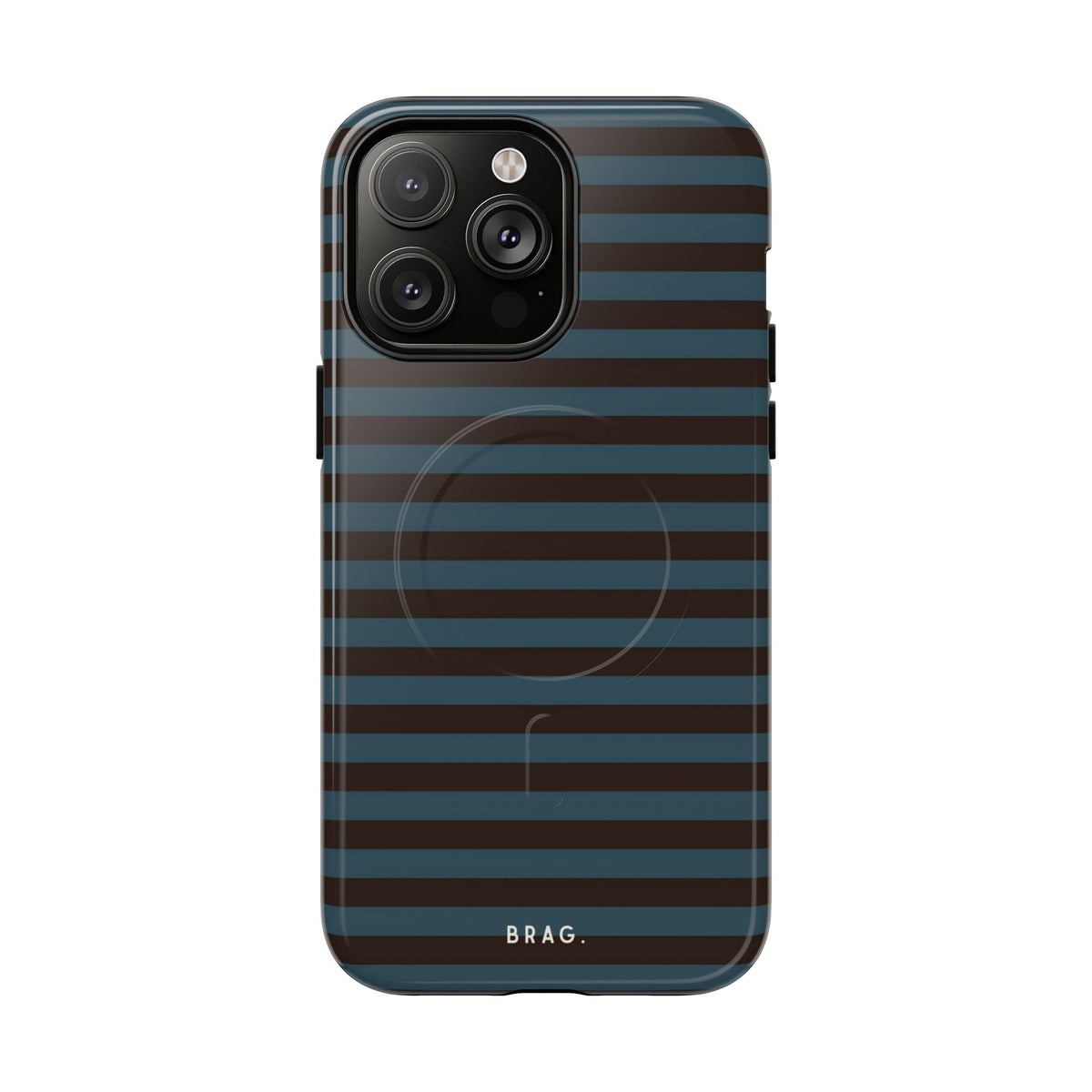 Seaside Stripe MagSafe Tough Phone Case — Magnetic Protective Cover