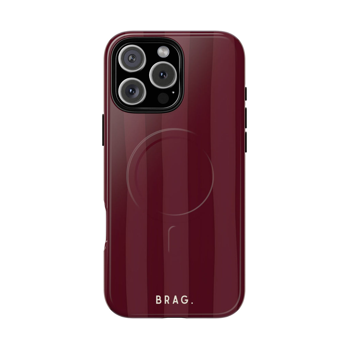 Dark Cherry MagSafe Tough Phone Case — Magnetic Protective Cover