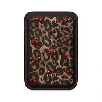 Cherry Hunter MagSafe Vegan Wallet — Slim Phone Card Holder