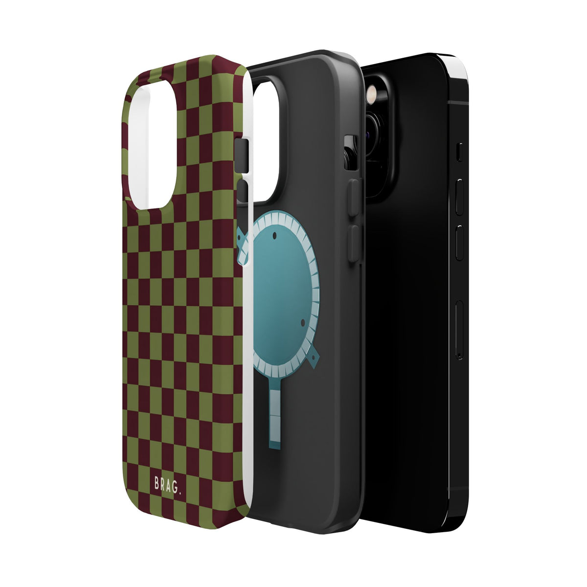 Lucky Check Magnetic Impact-Resistant Phone Case