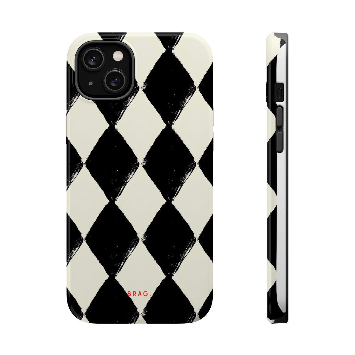 Ivory Harlequin Magnetic Impact-Resistant Phone Case