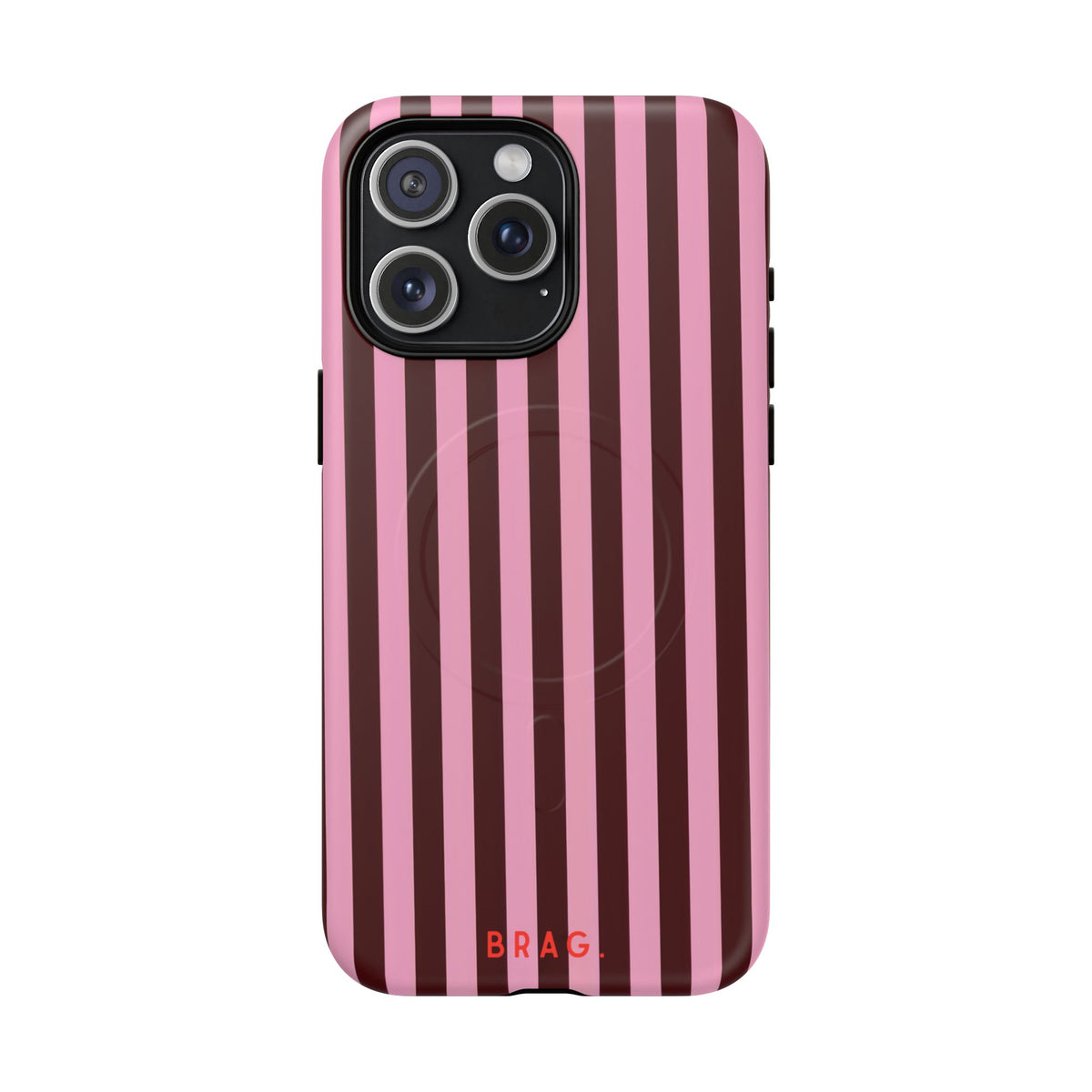 Candy Stripe MagSafe Tough Phone Case — Magnetic Protective Cover