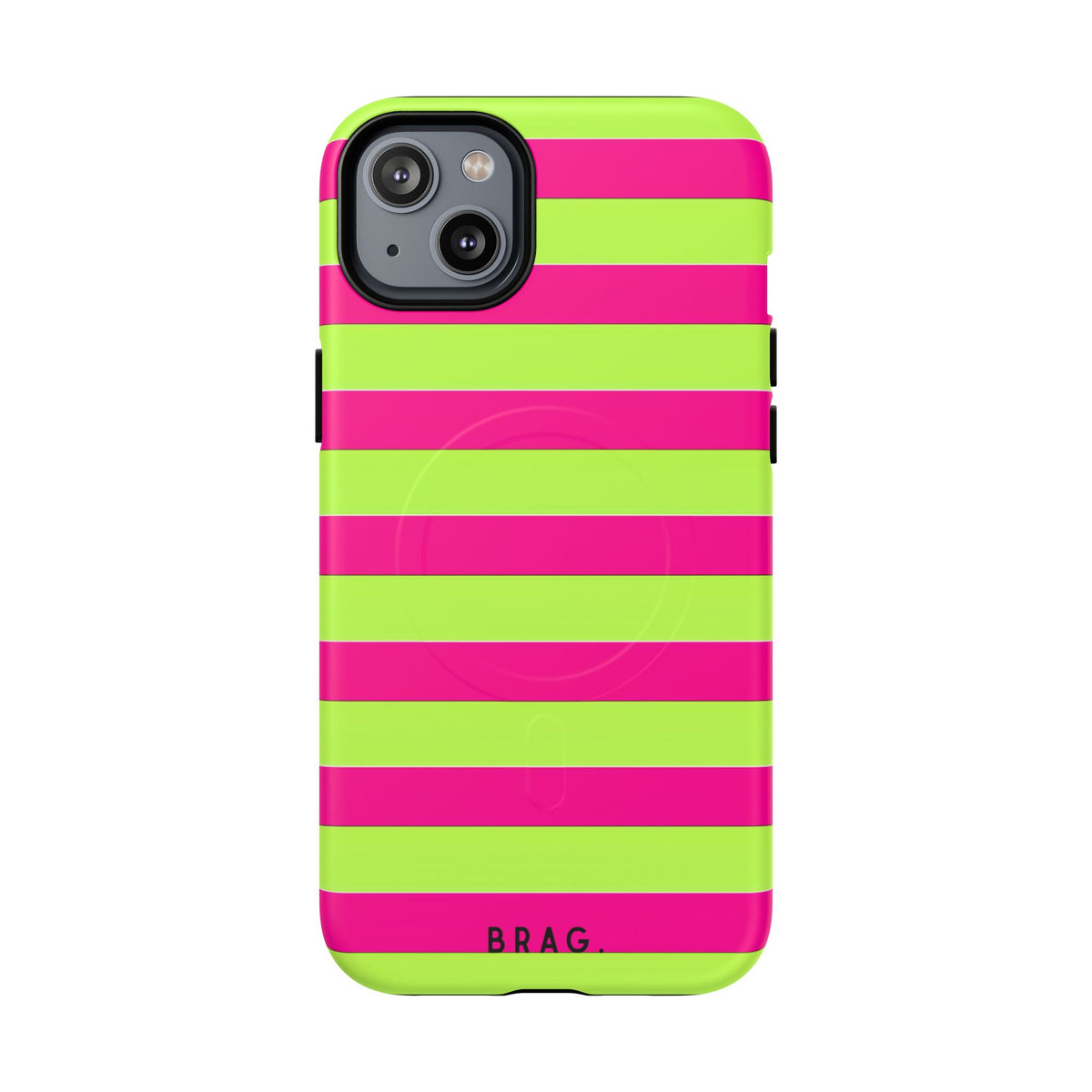 Electric Lime MagSafe Tough Phone Case — Magnetic Protective Cover