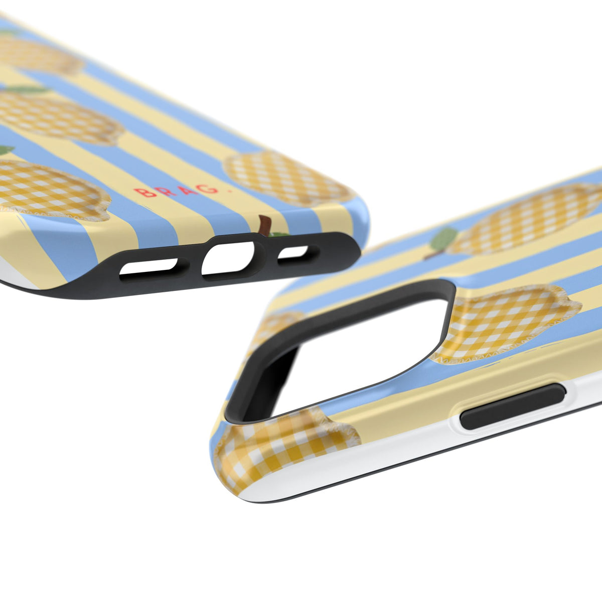 Lemon checks Magnetic Impact-Resistant Phone Case