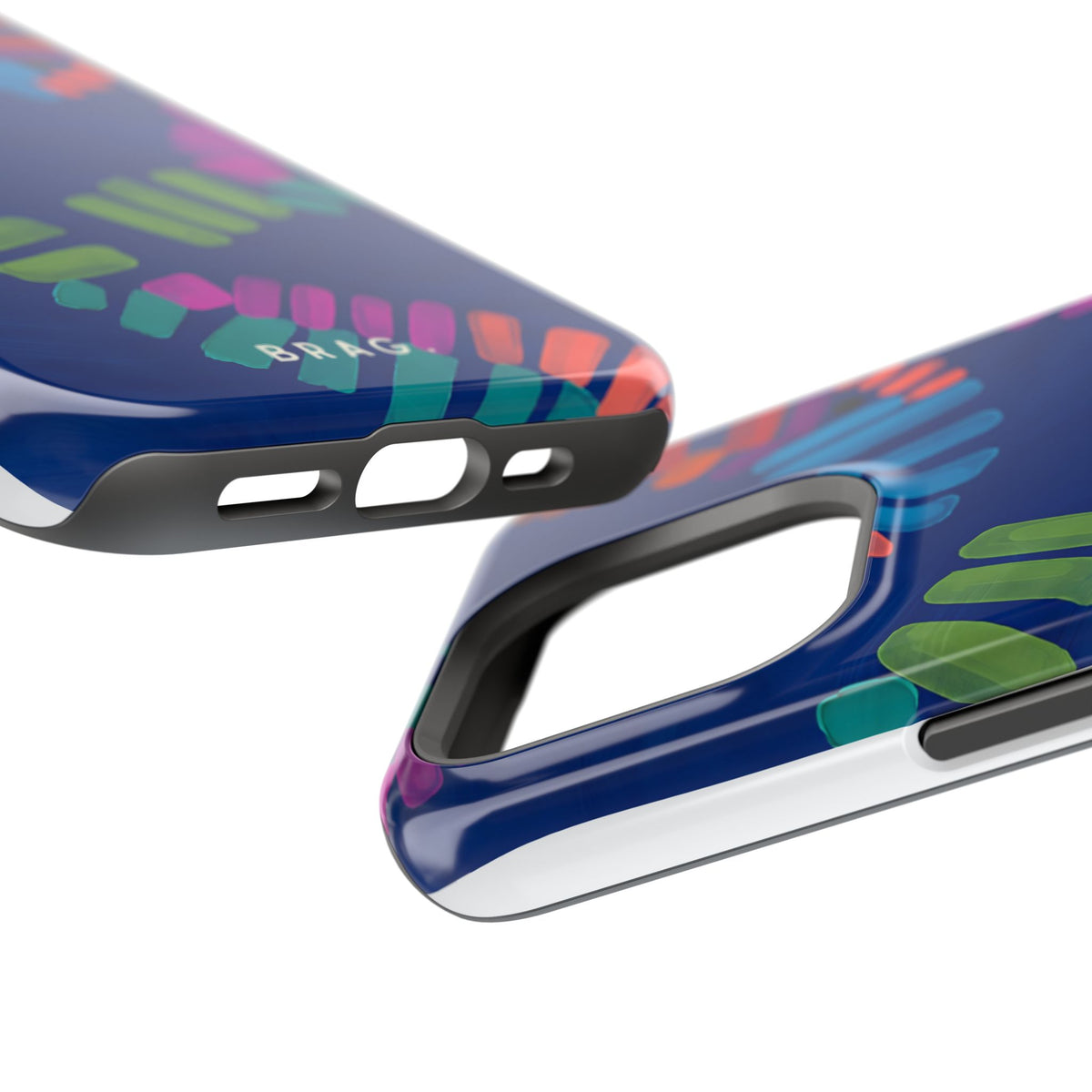 Blue Palm Magnetic Impact-Resistant Phone Case