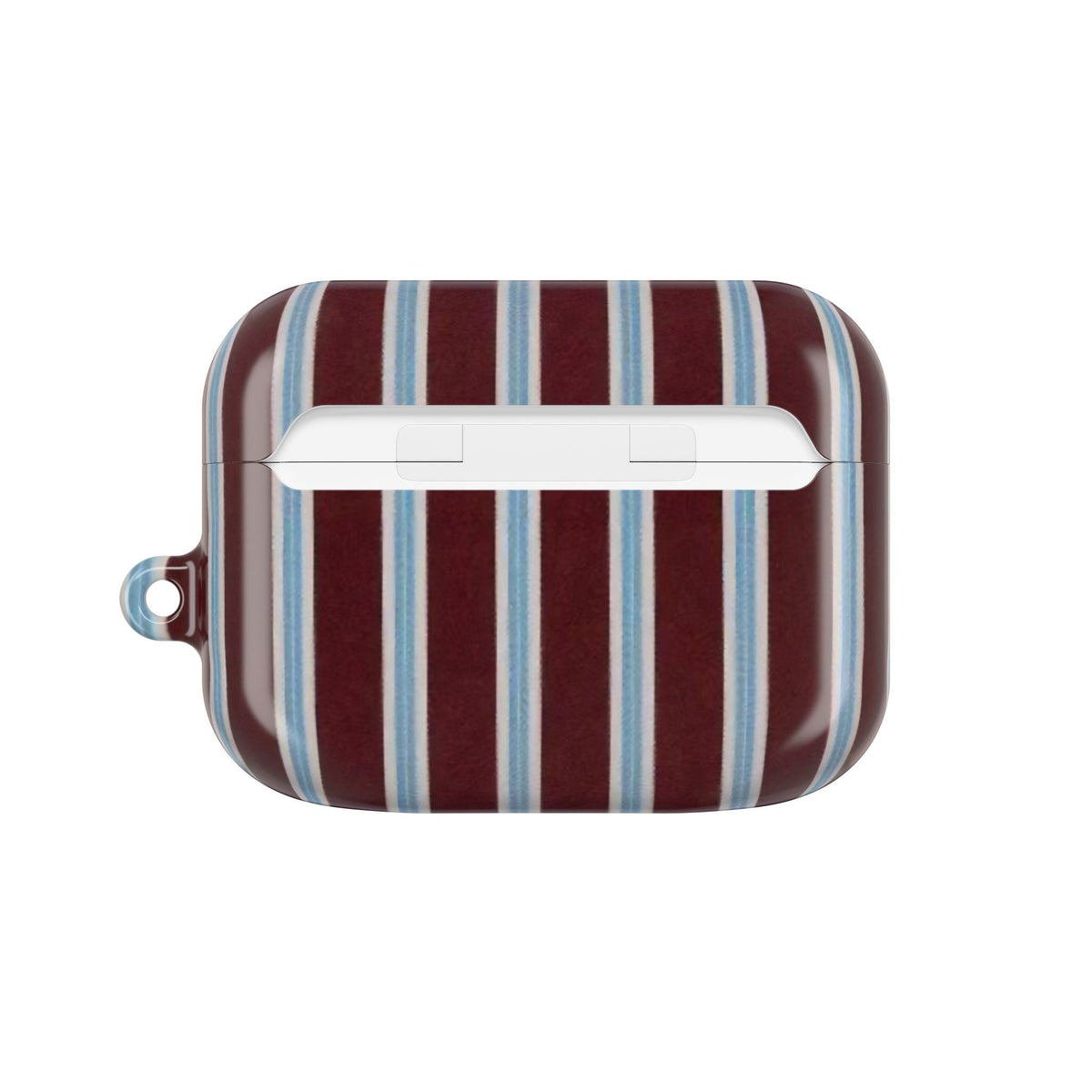 Maroon Lines AirPod Case – Slim Protective Charging Case