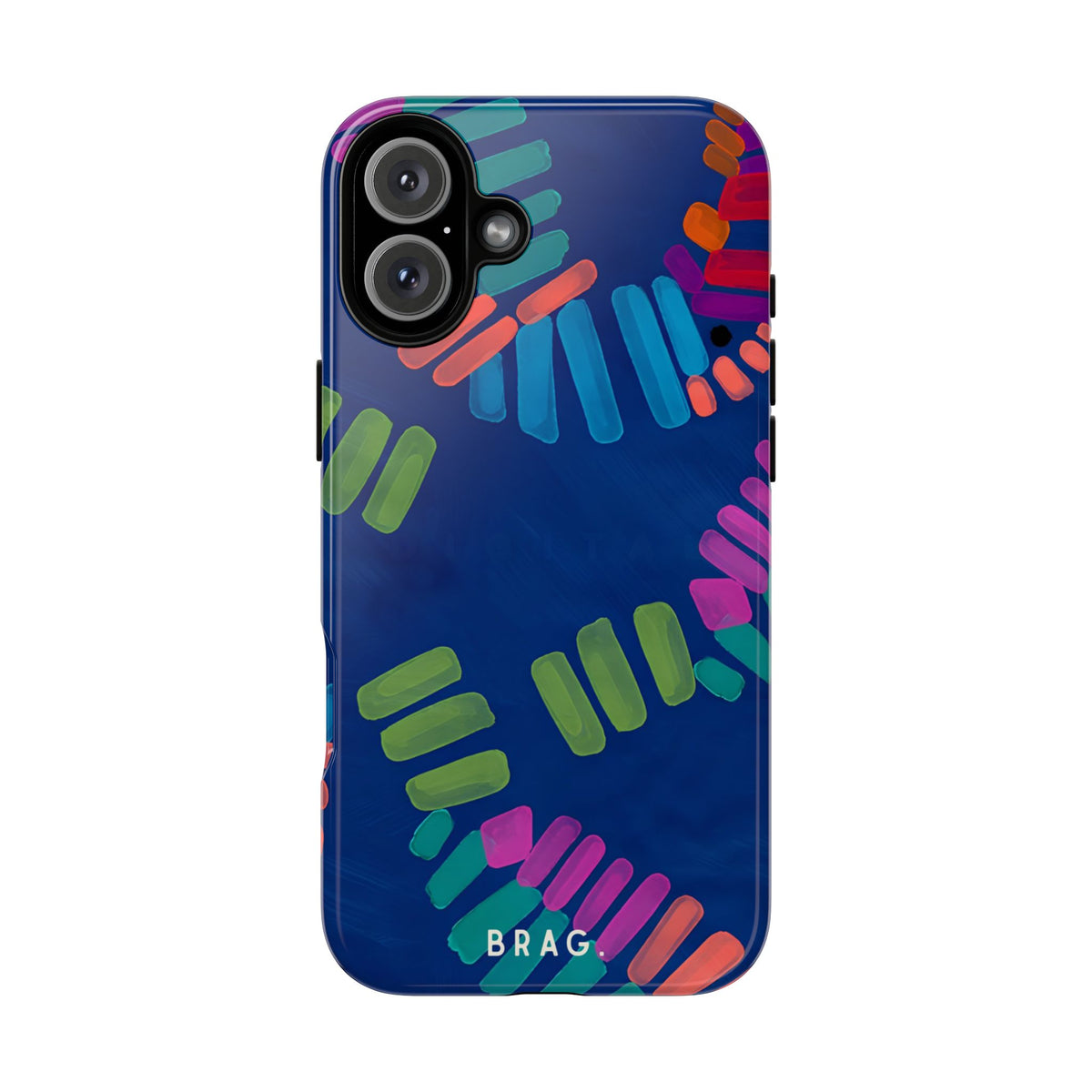Blue Palm Tough Phone Case – Shockproof Protective iPhone Cover