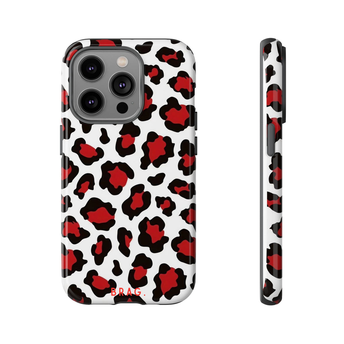 Leopard Kiss Tough Phone Case – Shockproof Protective iPhone Cover