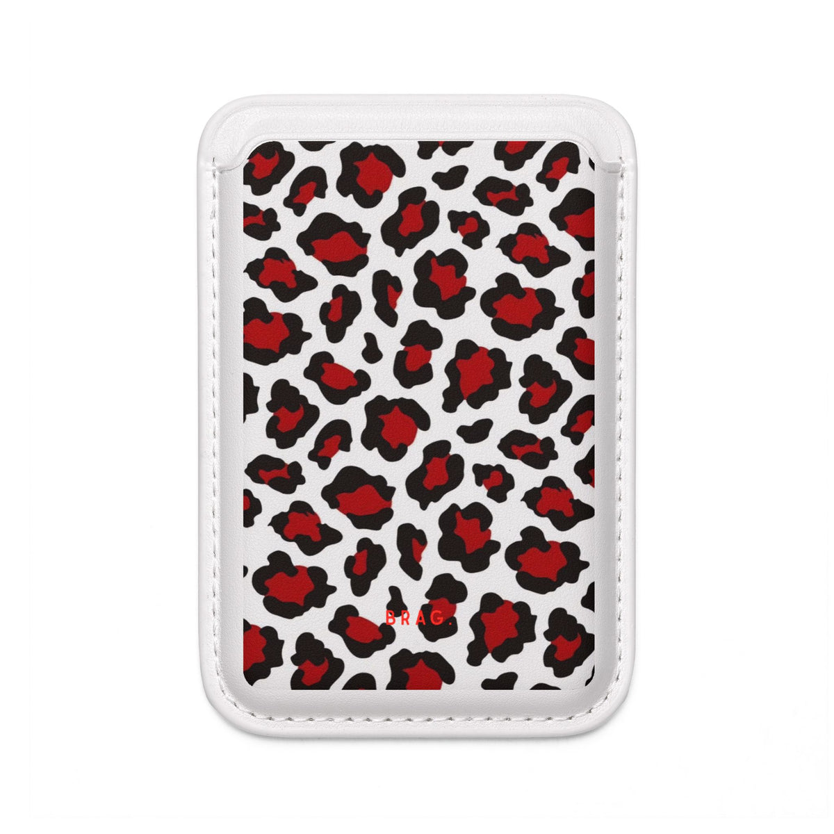 Leopard Kiss MagSafe Vegan Wallet — Slim Phone Card Holder