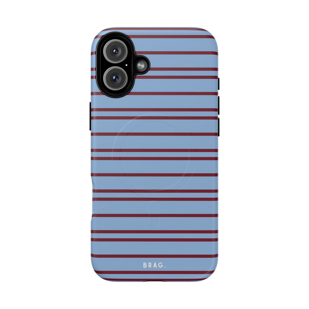 Nautical Stripe MagSafe Tough Phone Case — Magnetic Protective Cover