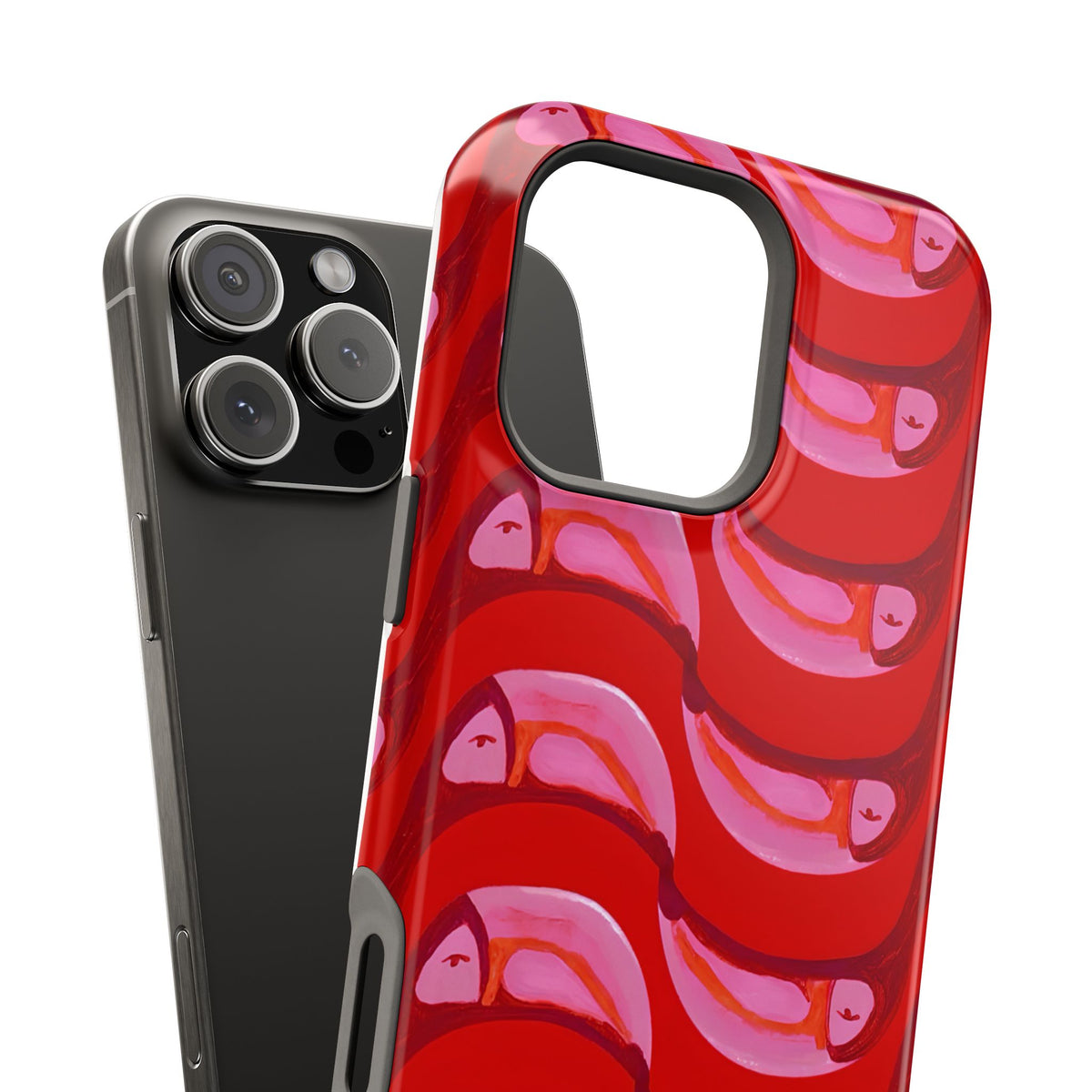 Pink Current Magnetic Impact-Resistant Phone Case