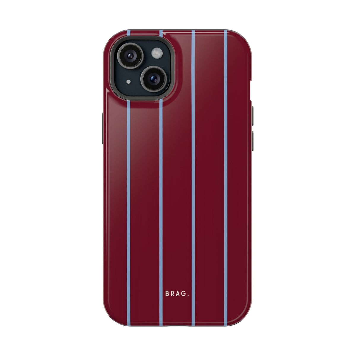 Bordeaux Stripe Magnetic Impact-Resistant Phone Case