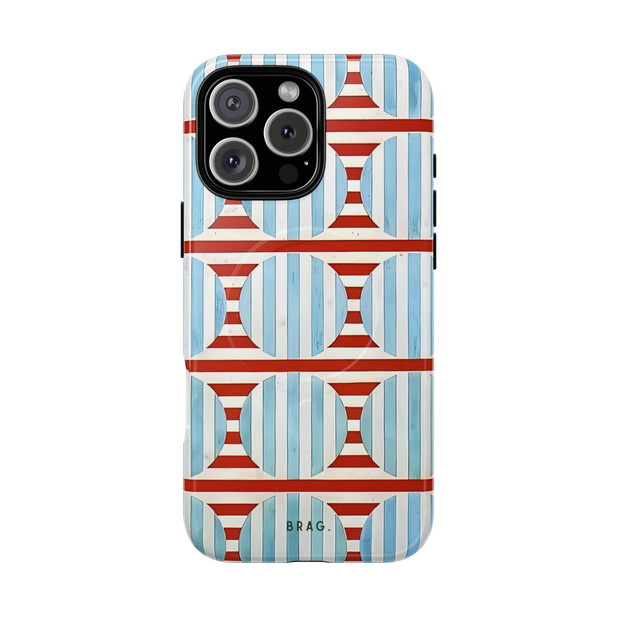 Riviera Stripe MagSafe Tough Phone Case — Magnetic Protective Cover
